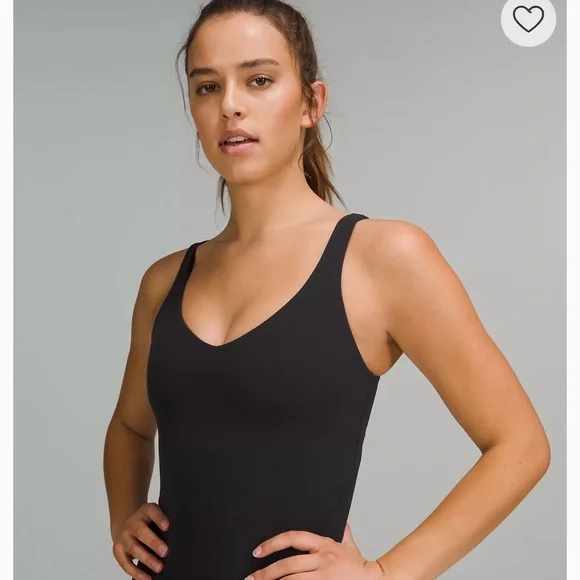 🍋HP!!🍋 Lululemon Align Bodysuit 25” / Black / Size 2 / NEW WITHOUT TAGS! - Picture 4 of 13